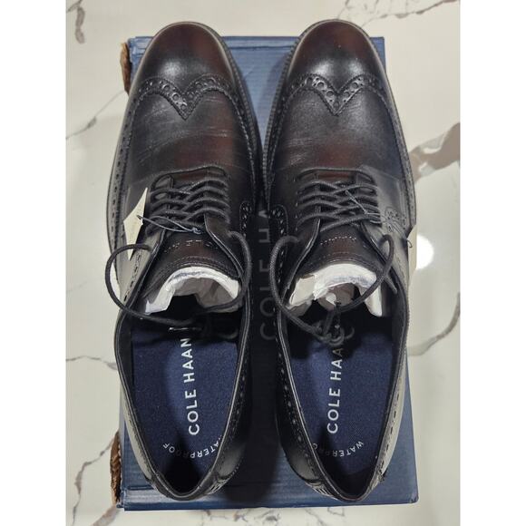 Cole Haan Modern Essentials Wing Oxford Black Size 11 Men\'s Waterproof C34262